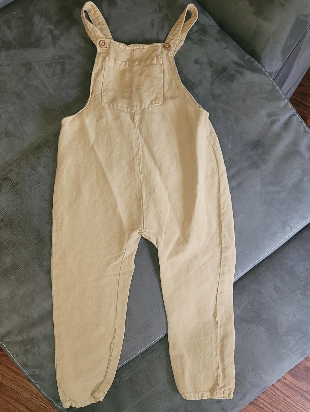 Zara Tan Kids Overalls - Casual Strap Jumpsuit